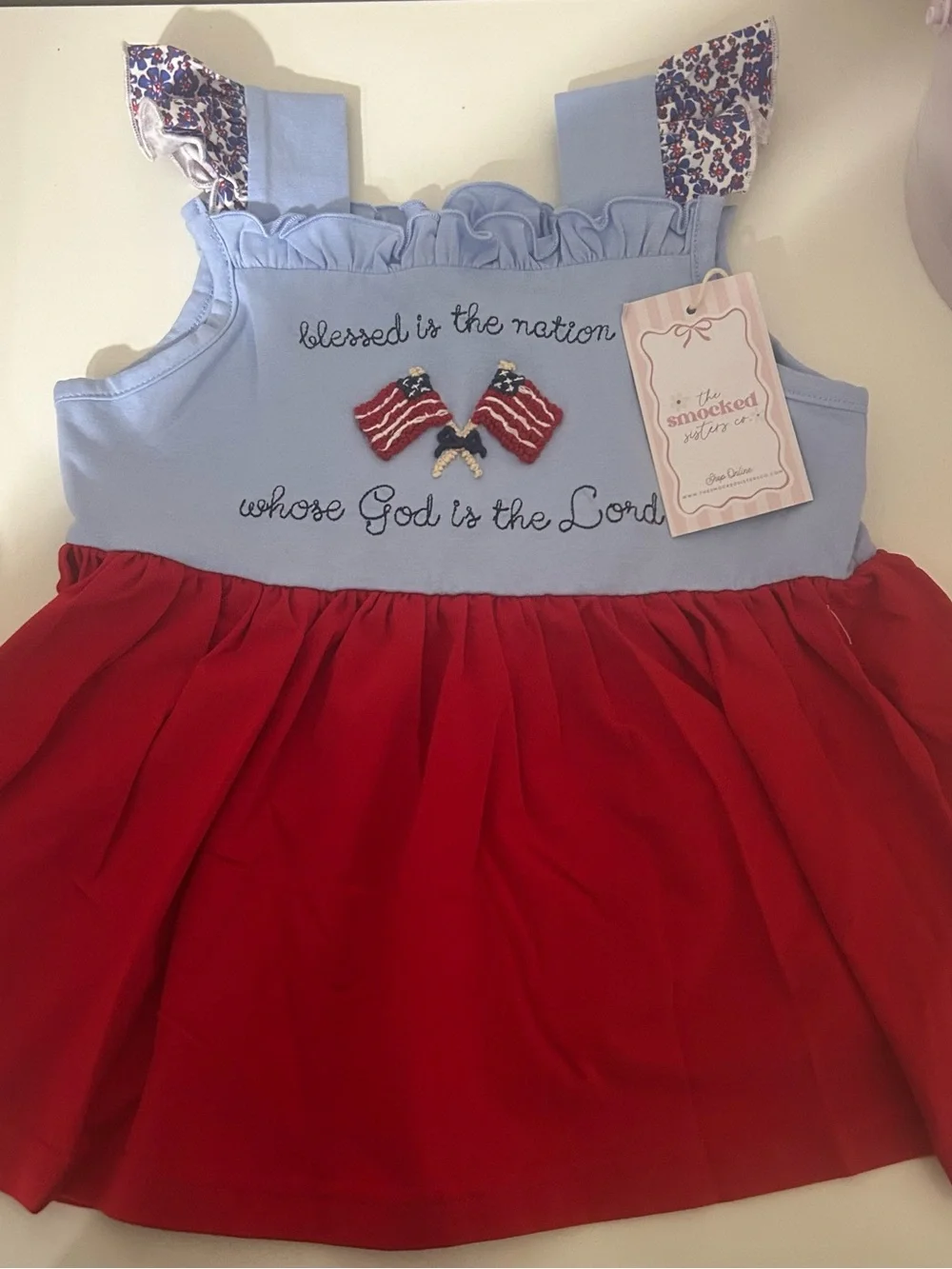 The Smocked sisters 2 piece set 4T